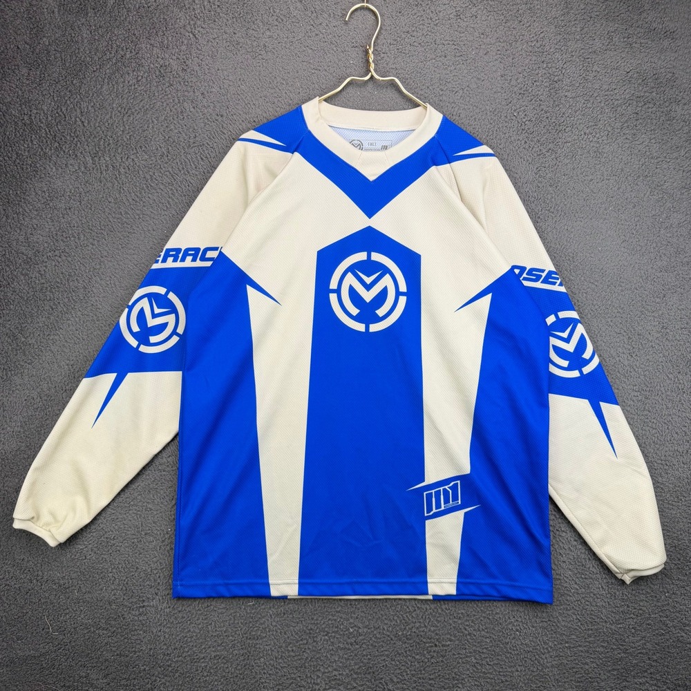 Moose Racing M1 Motocross Jersey Mens XL Blue White Long Sleeve MX Offroad Shirt